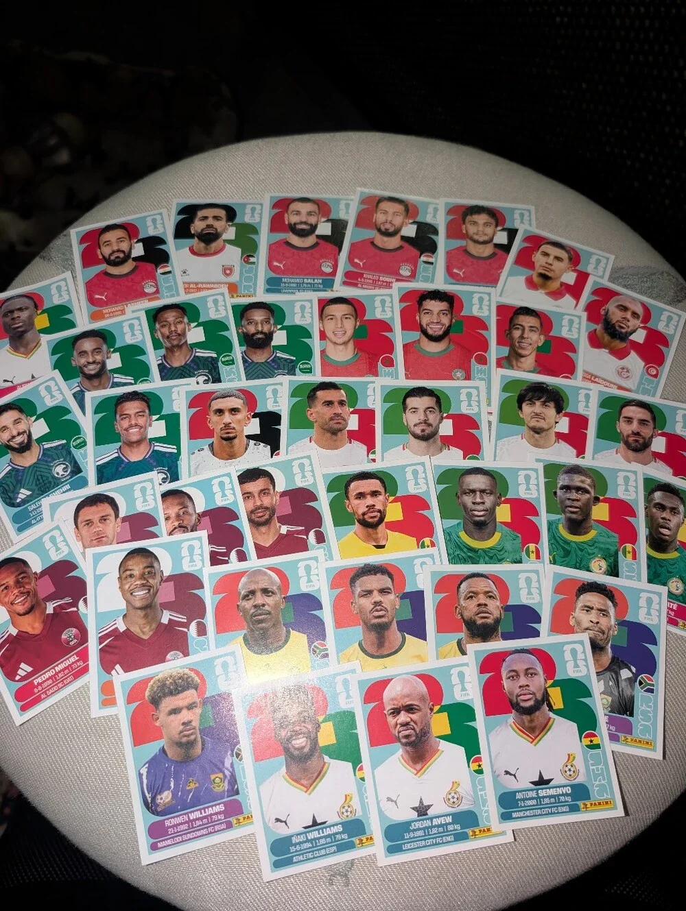 Panini World Cup 2026 Player Sticker Lot - Multicolor- Approx 30 Cards